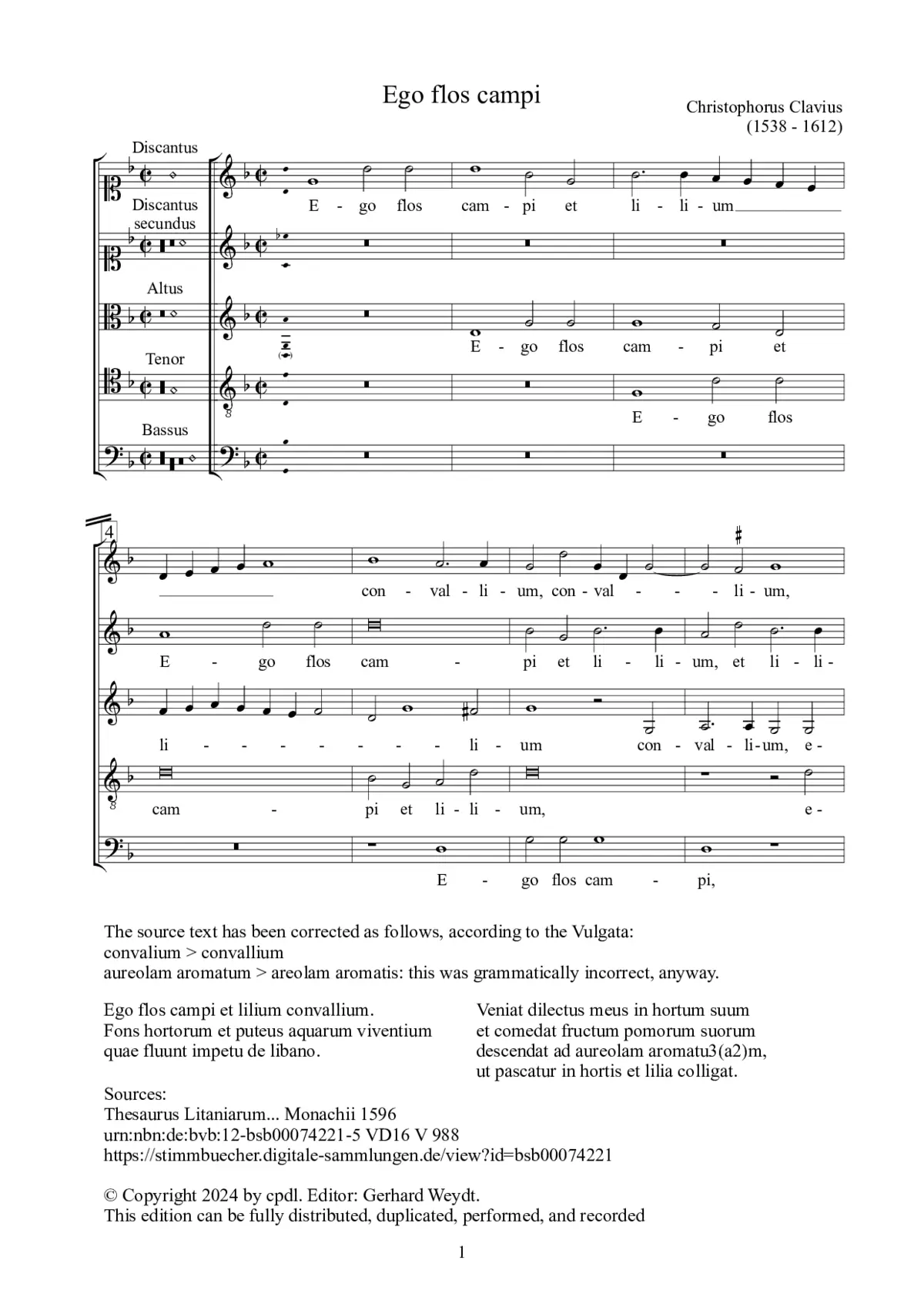 Ego flos campi - Page 1