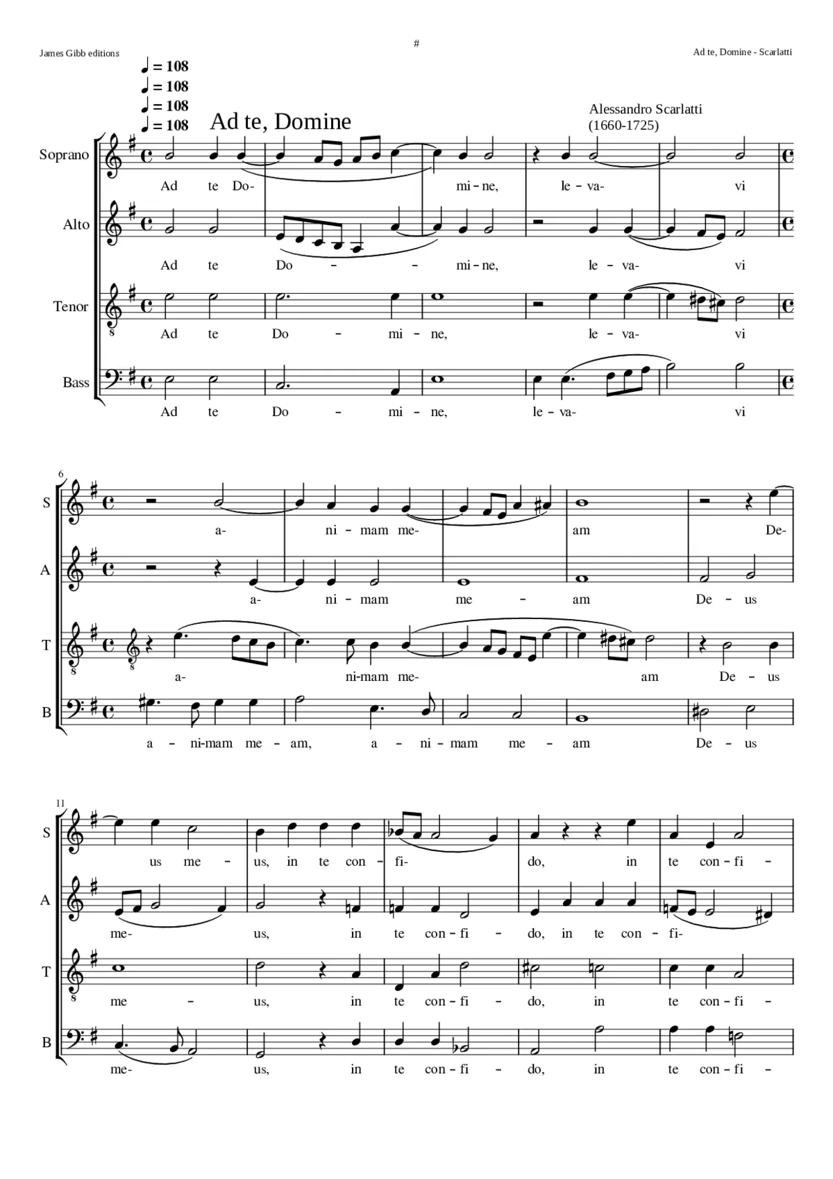 Ad te Domine levavi animam meam - Page 1