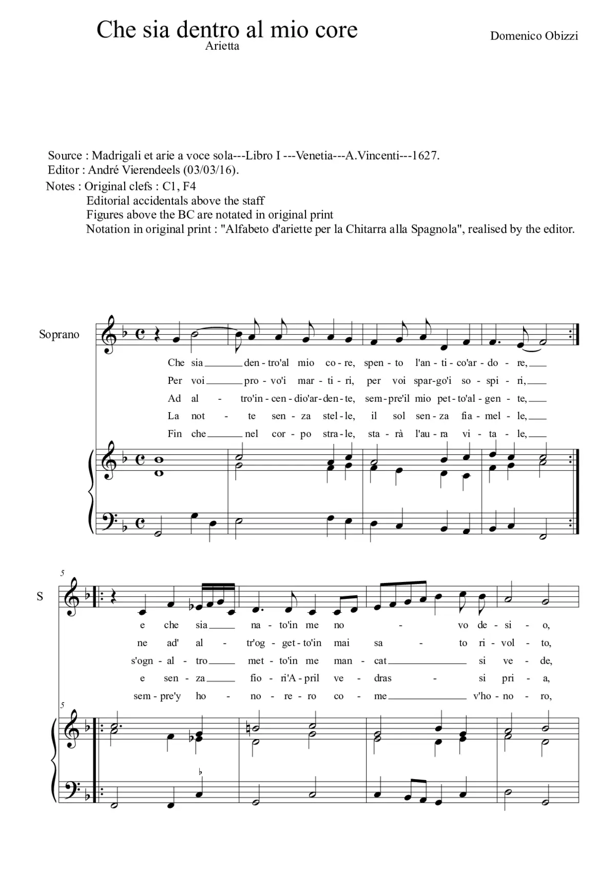 Che sia dentro al mio core - Page 1