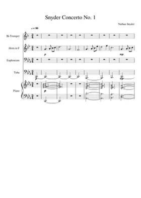 Snyder Concerto No. 1