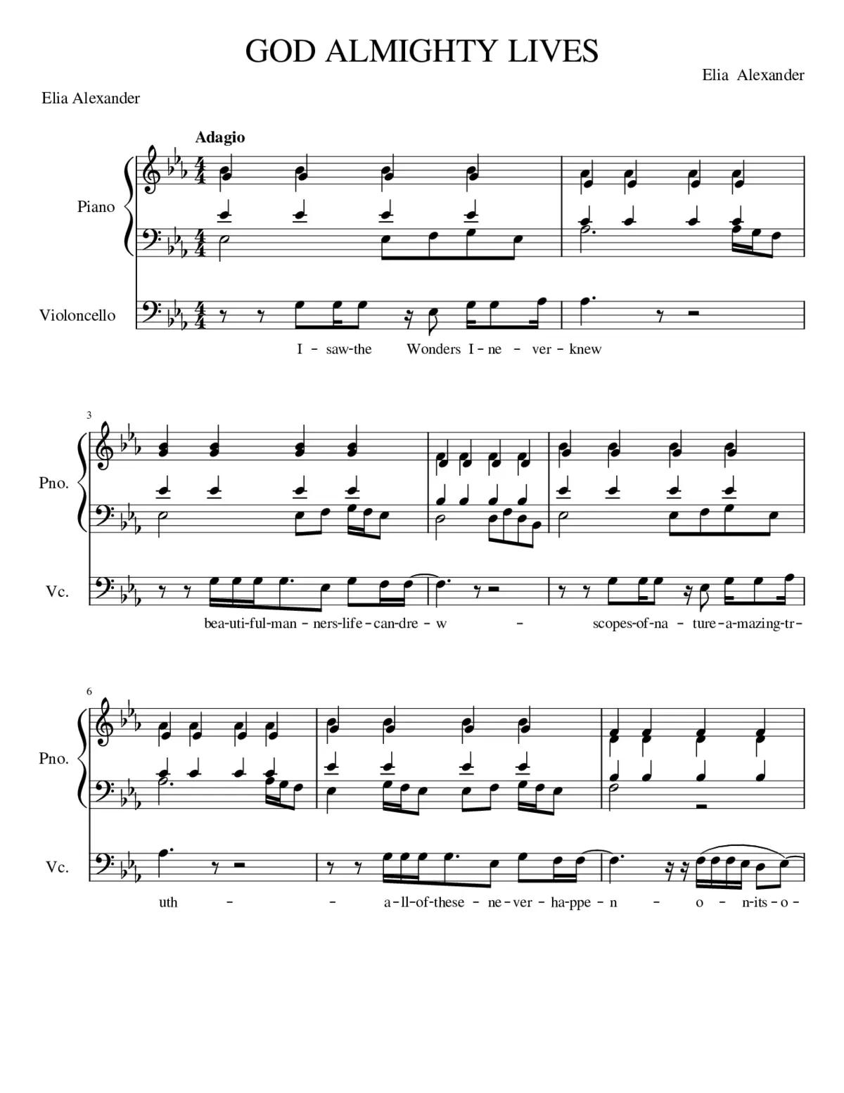 GOD ALMIGHTY LIVES - Page 1