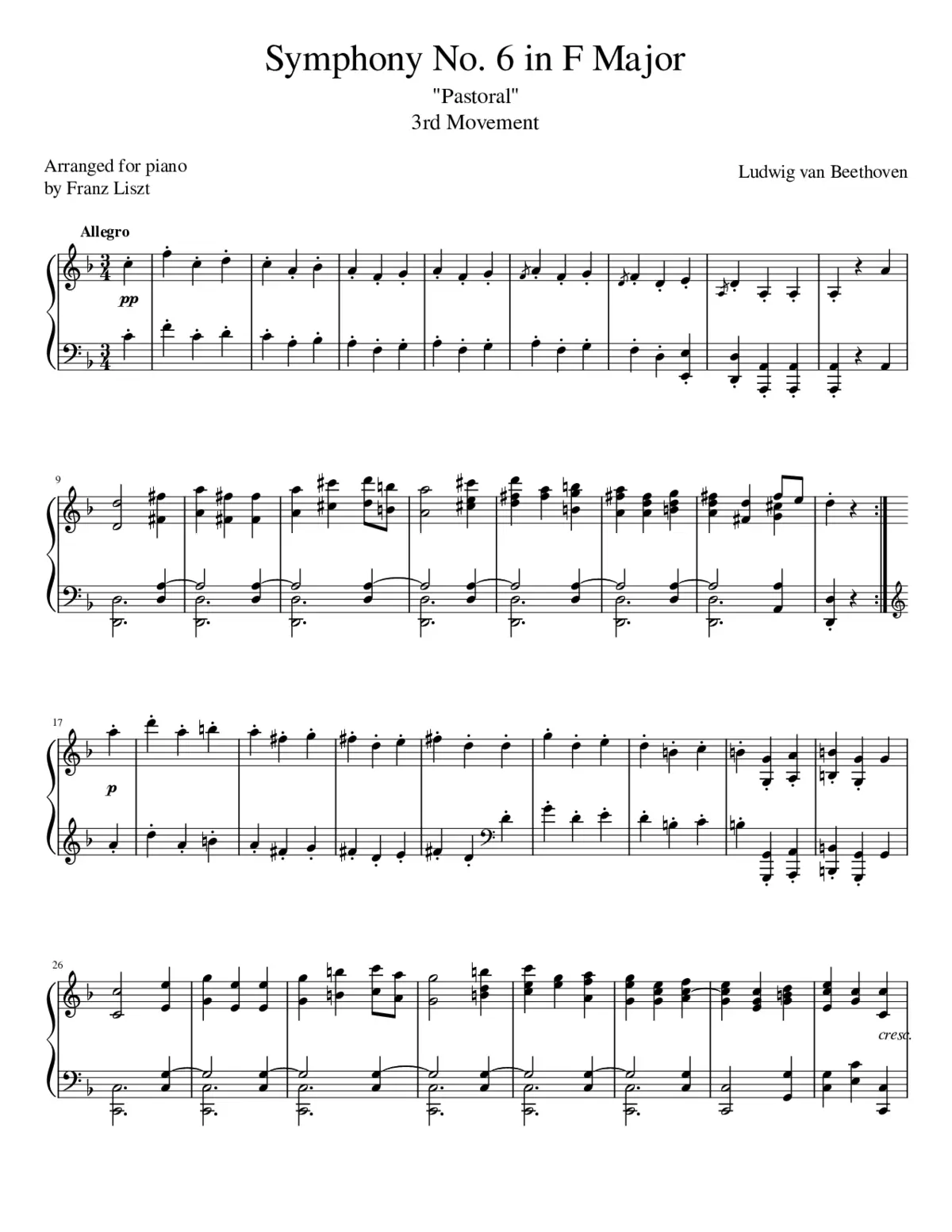 Symphony No.6 Op.68 - Page 1