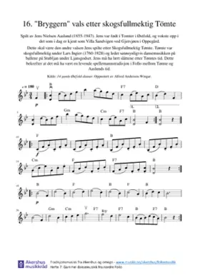 16. Bryggern vals etter skogsfullmektig Tömte