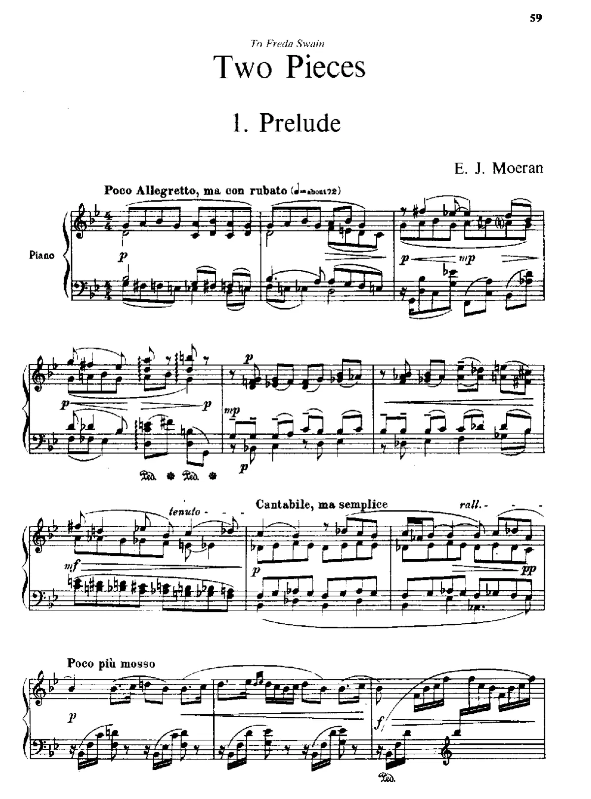 2 Piano Pieces - Page 1