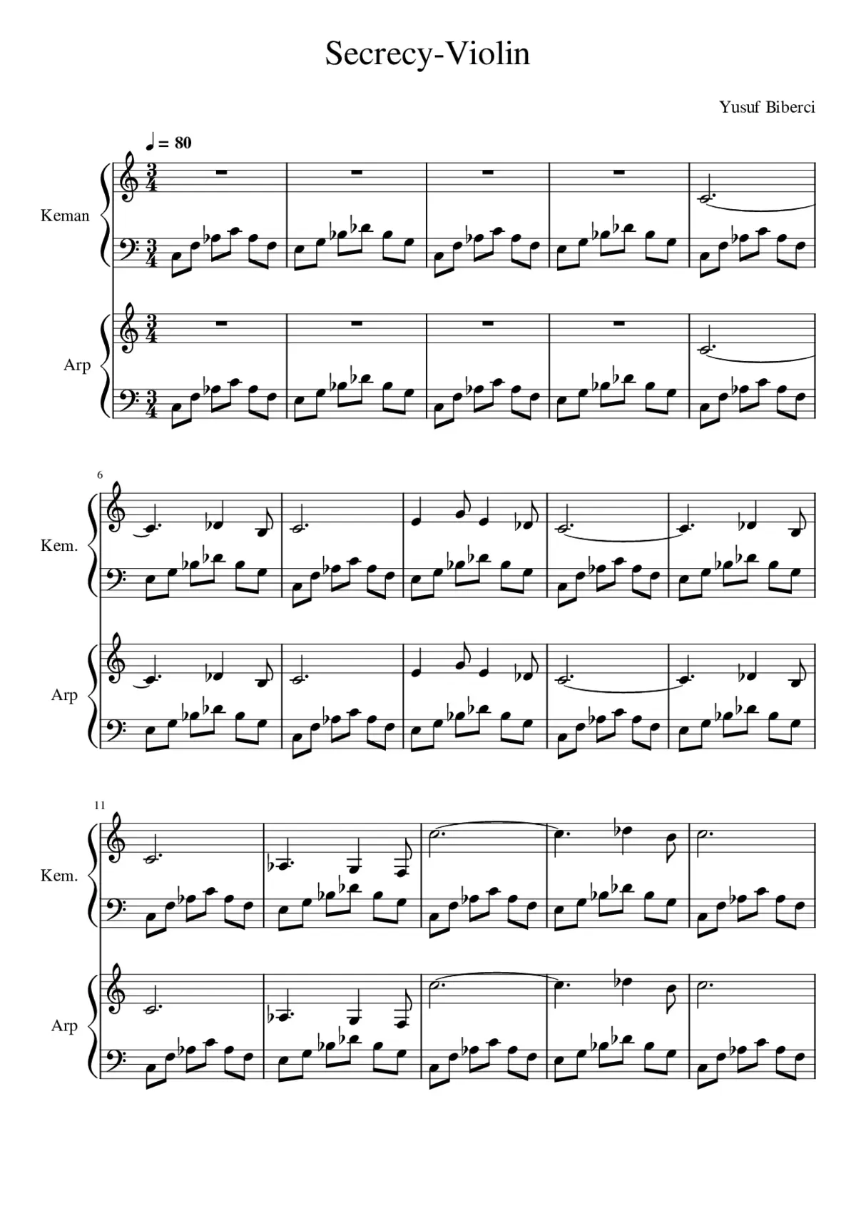 Secrecy-Violin - Page 1