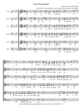 Vieni Flora gentil
