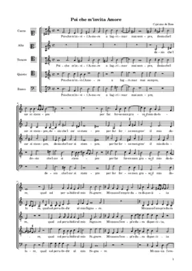Poi che m'invita Amore
