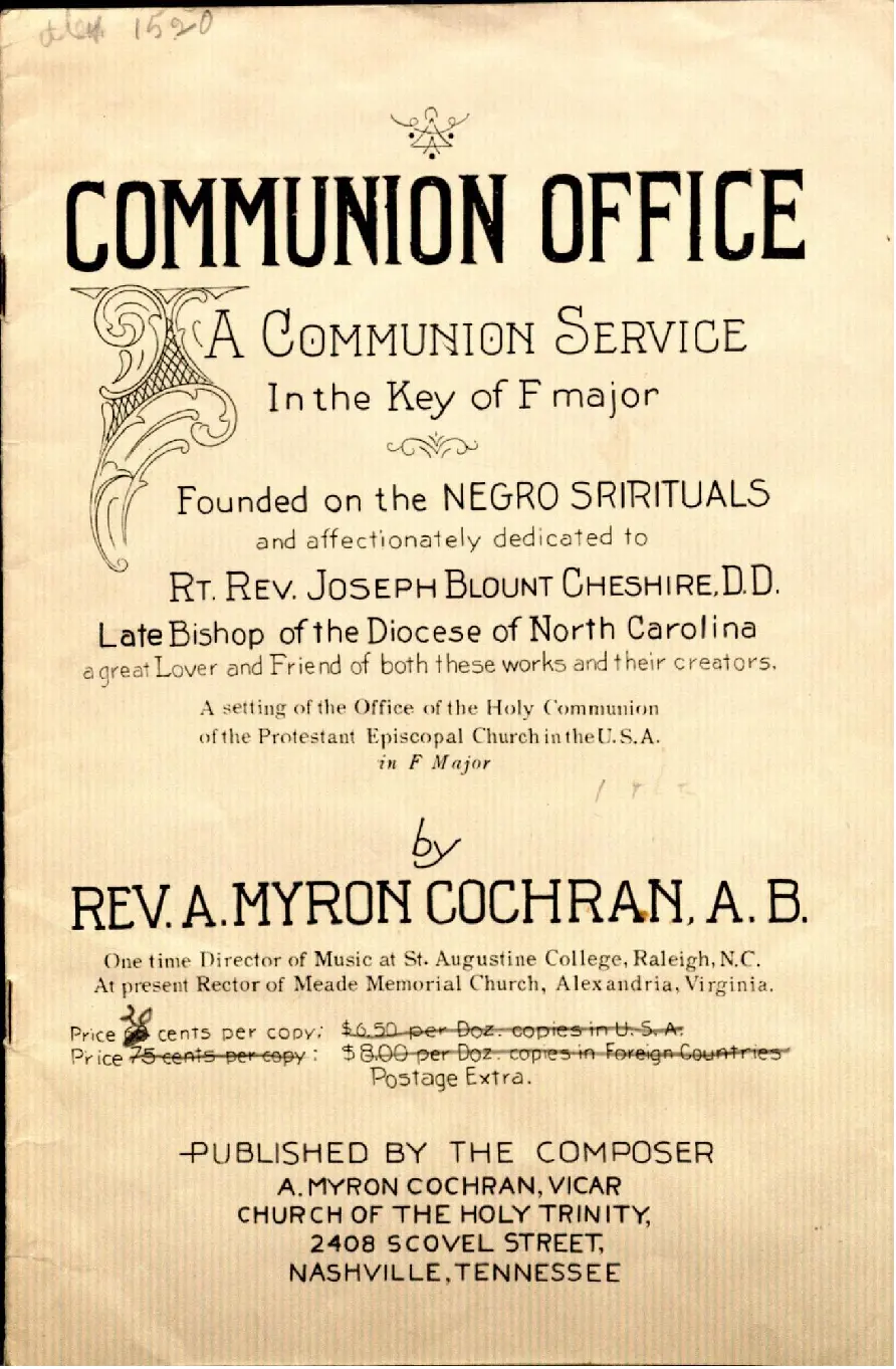 Communion Office - Page 1