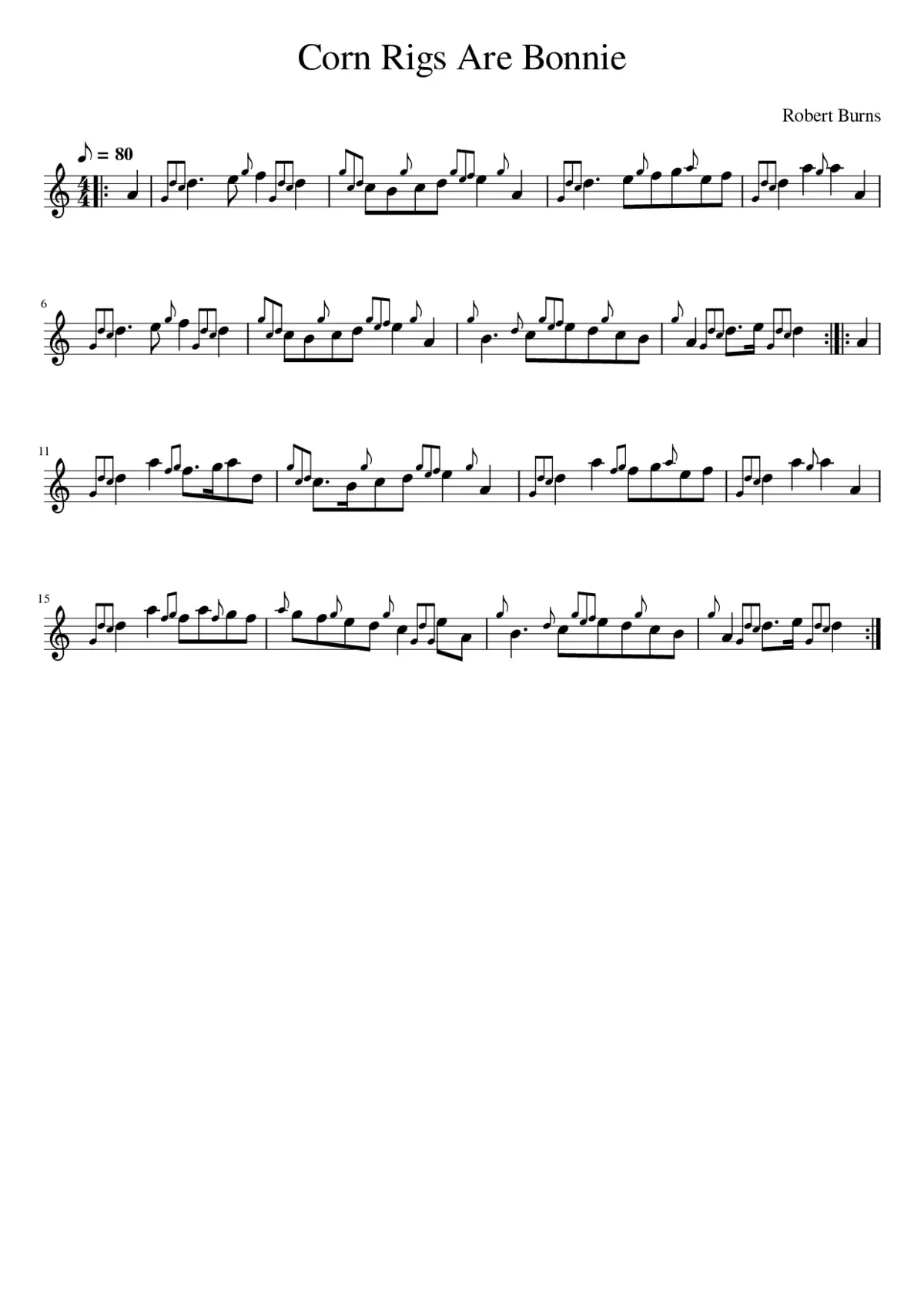 Corn Rigs Are Bonnie - Page 1