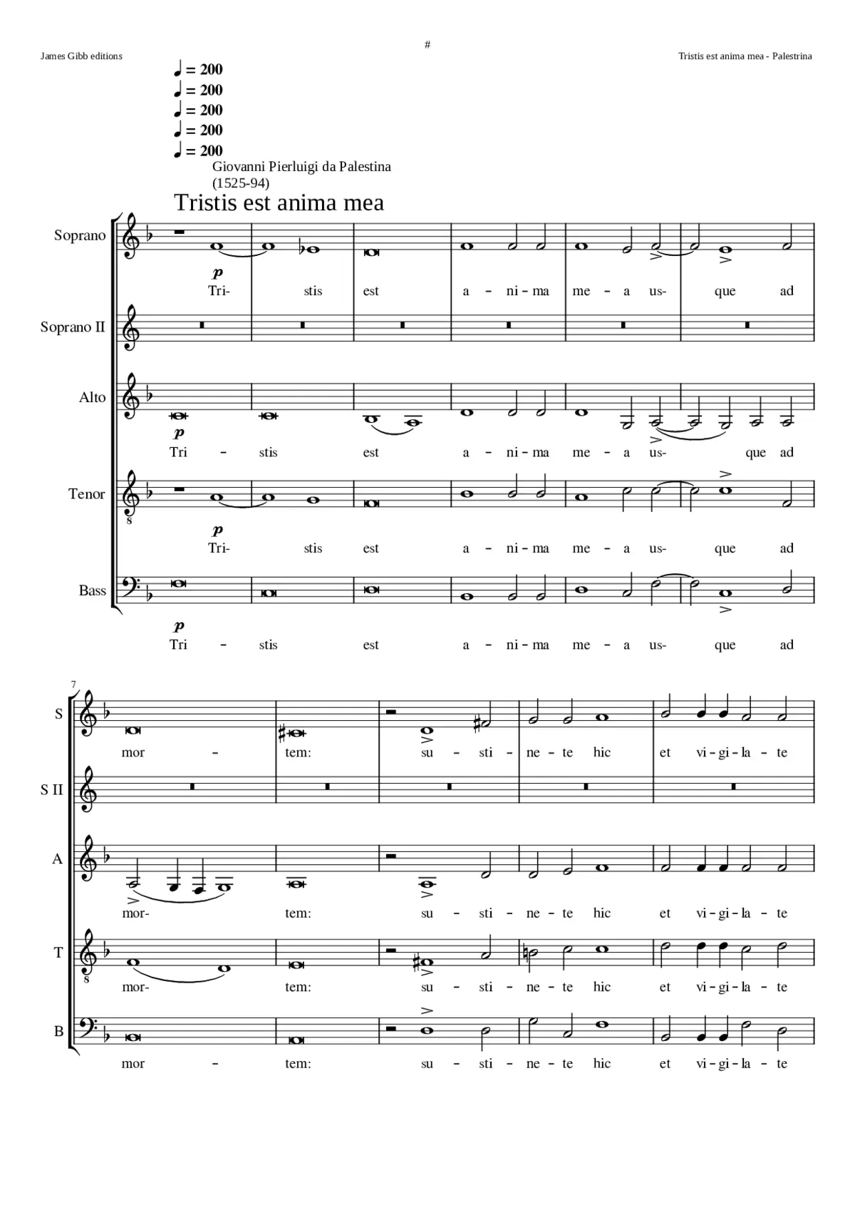 Tristis est anima mea - Page 1