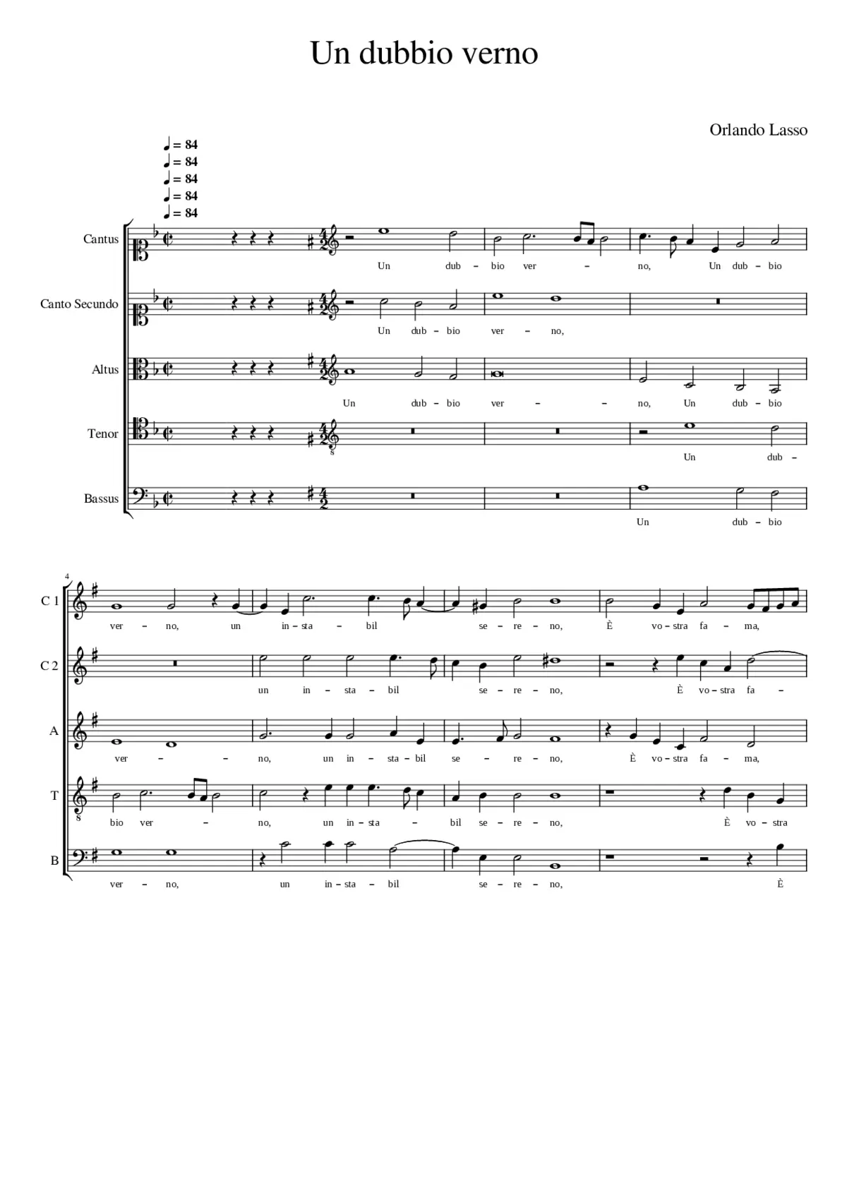 Un dubbio verno - Page 1