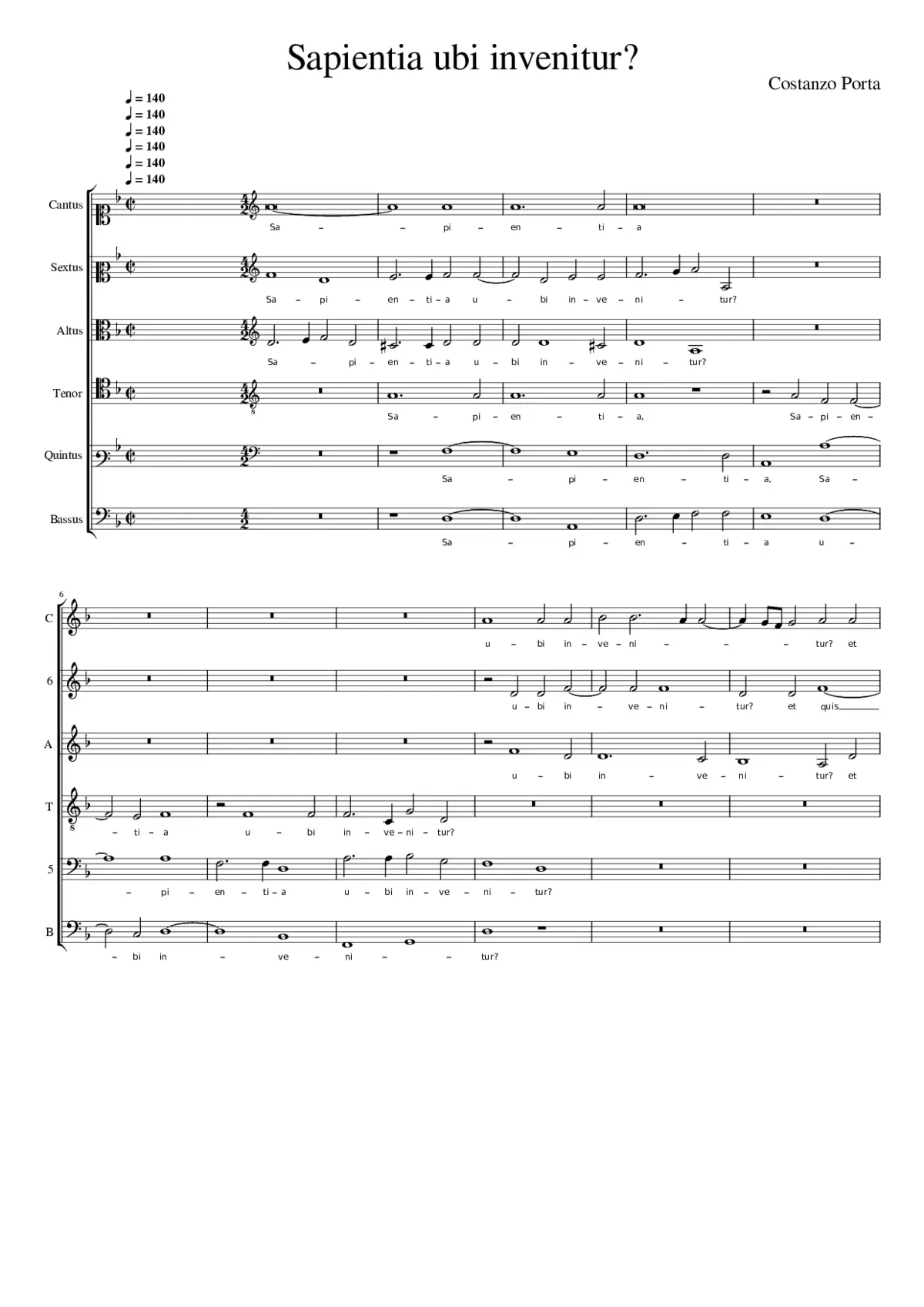 Sapientia ubi invenitur? - Page 1