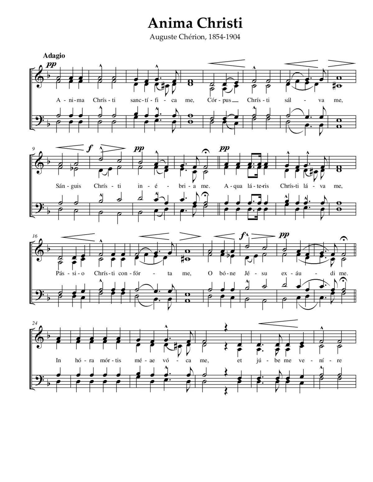 Anima Christi - Page 1