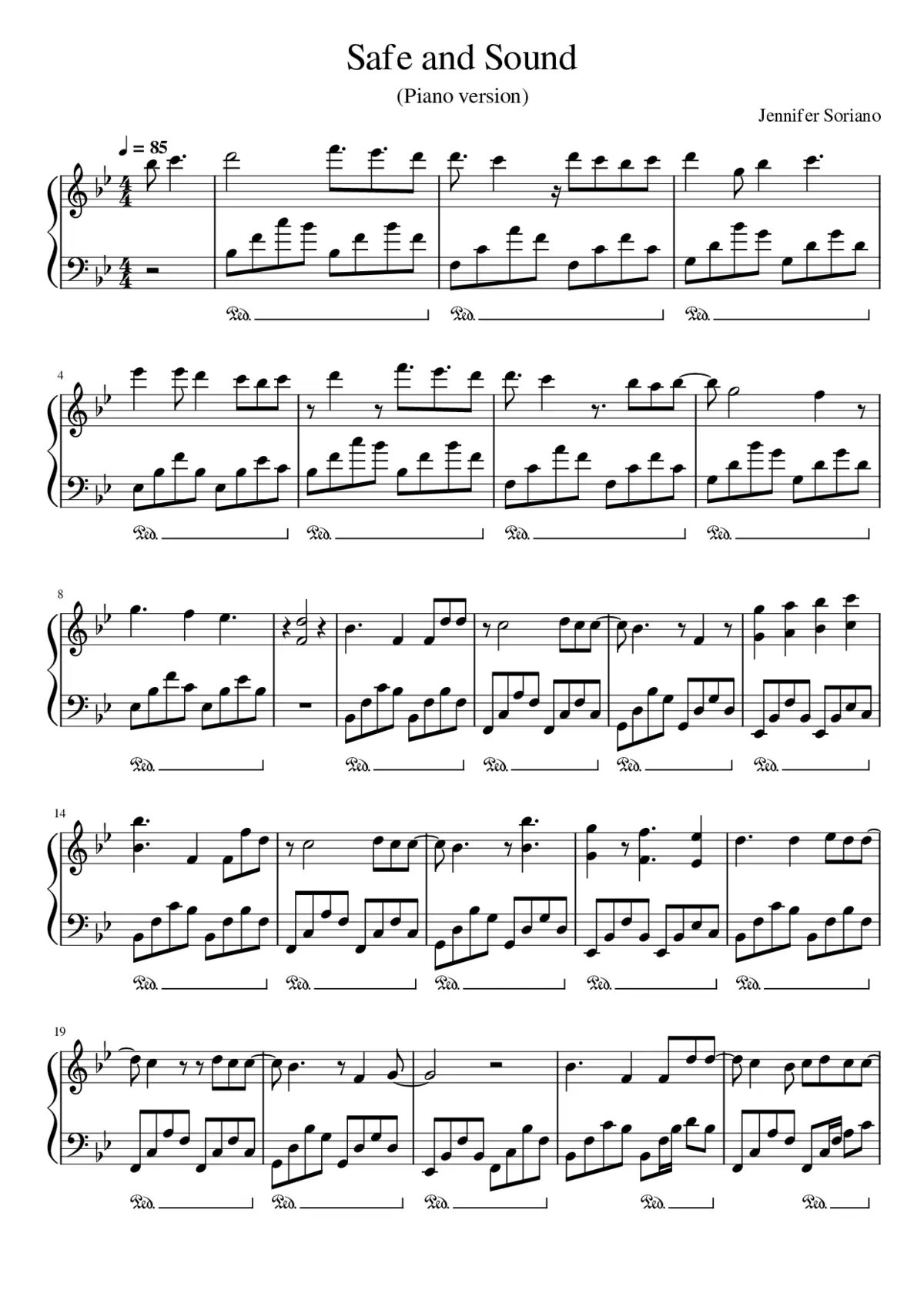 safe and sound - Page 1