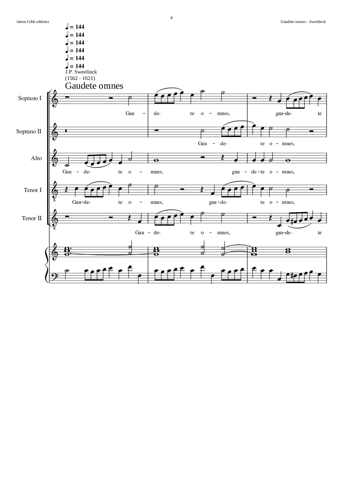 Gaudete omnes - Page 1