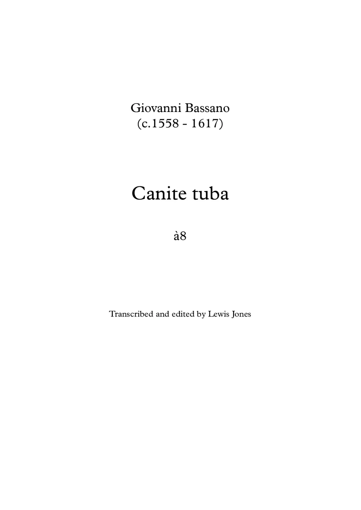 Canite tuba a 8 - Page 1