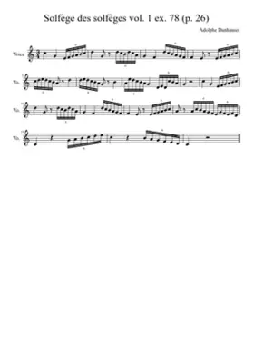 SolfeÌge des solfeÌges vol. 1 ex. 78 (p. 26)