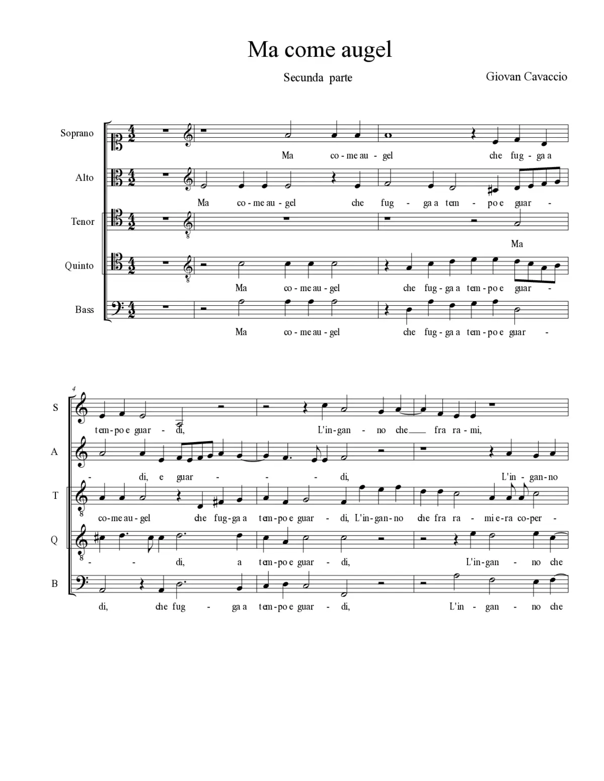 Ma come augel - Page 1