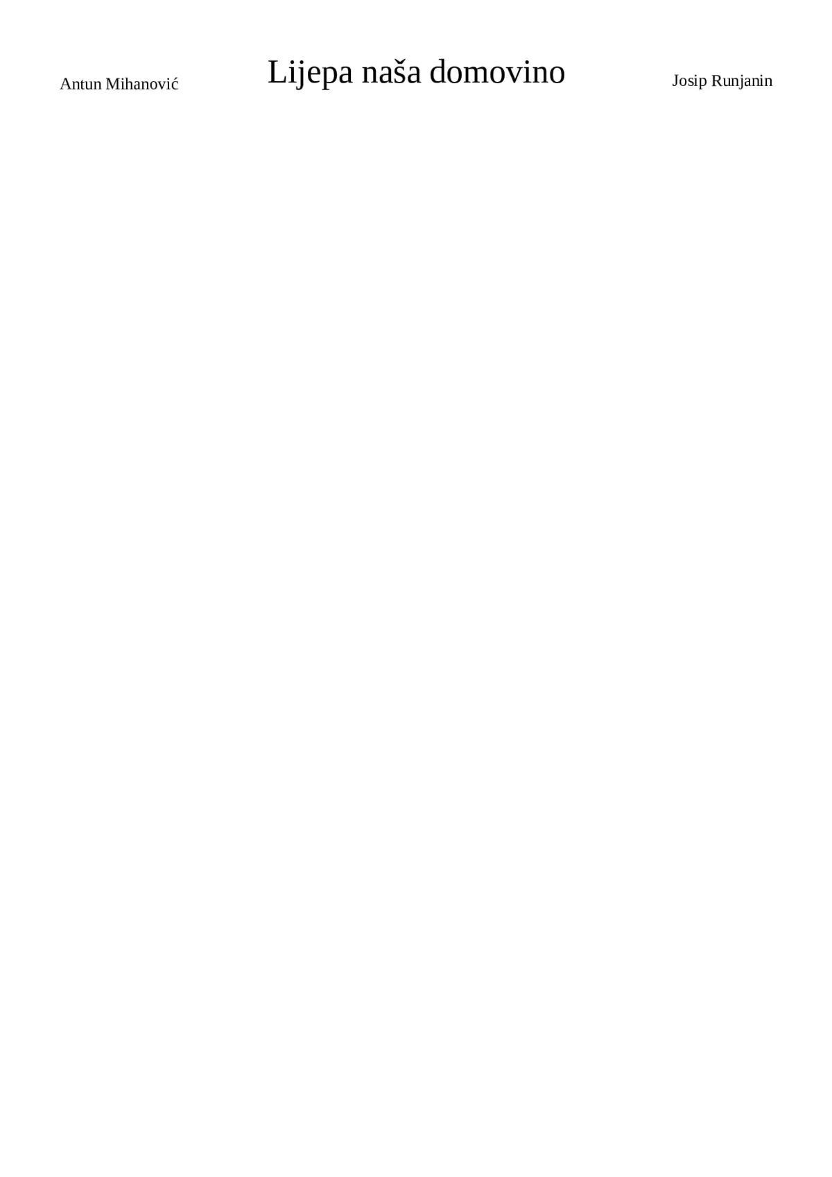 Lijepa naša domovino - Page 1