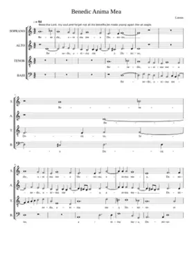 Benedic anima mea Domino