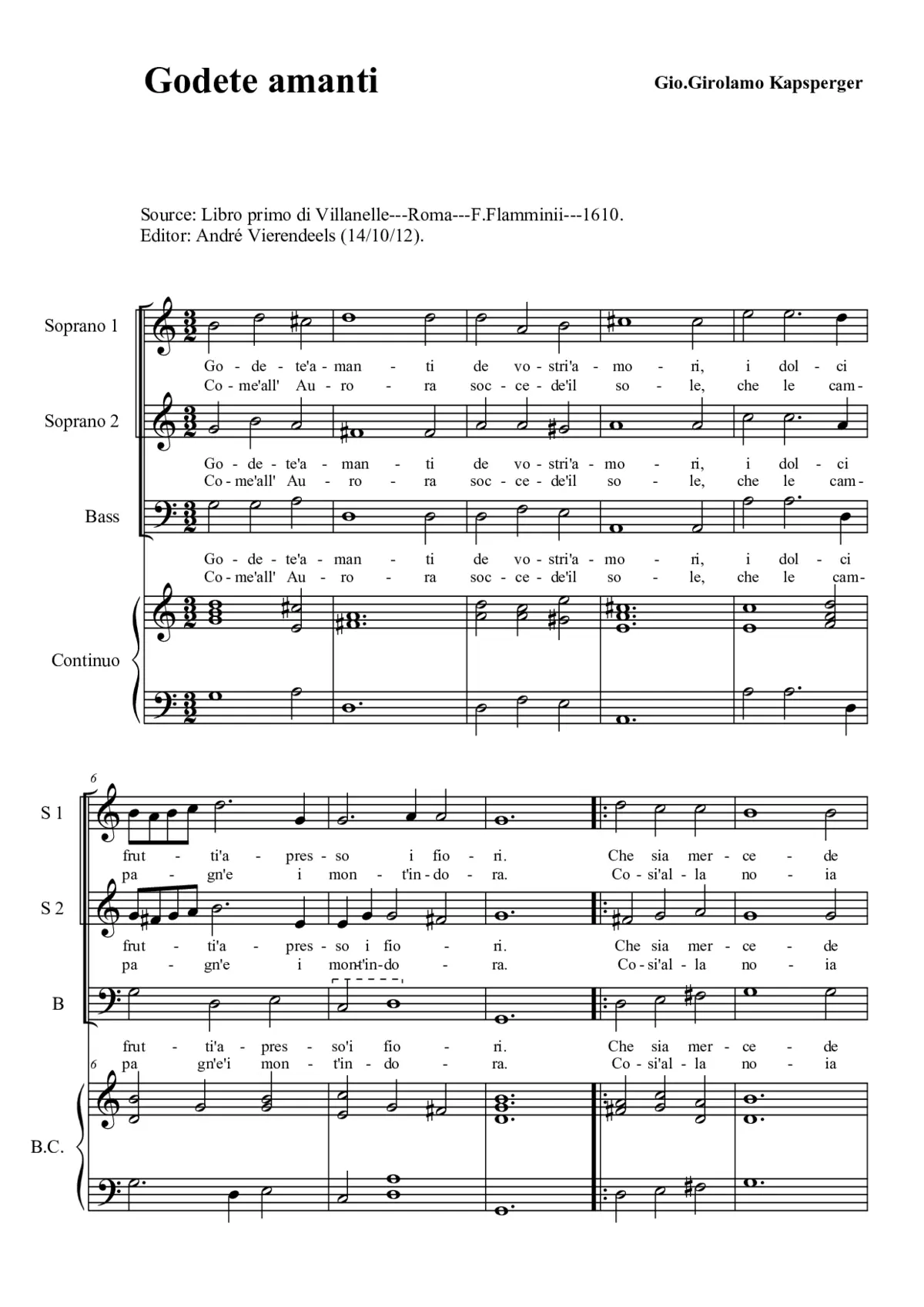 Godete amanti - Page 1
