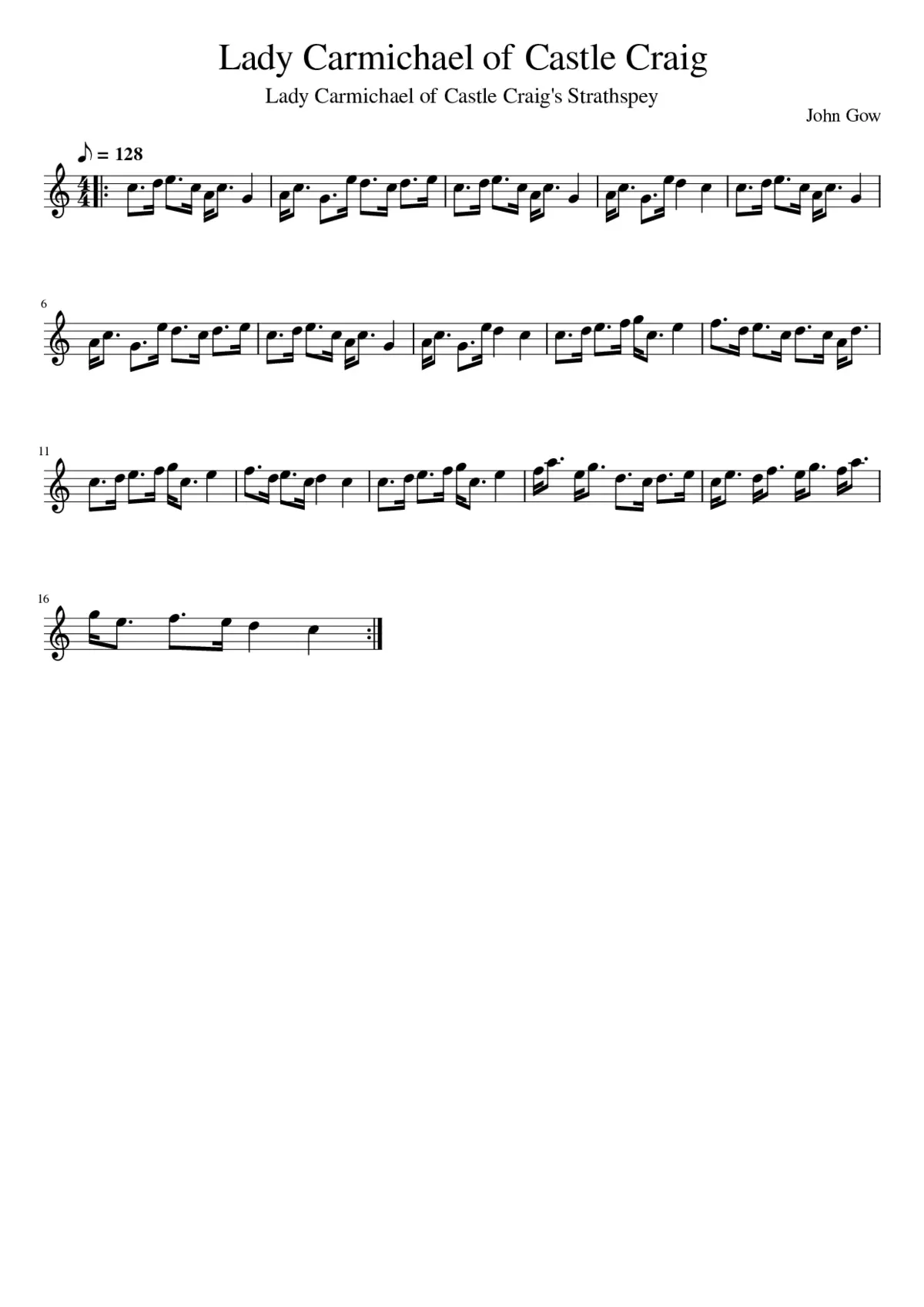 Lady Carmichael of Castle Craig - Page 1