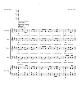Spring song