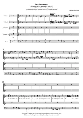Iste confessor, SV 279