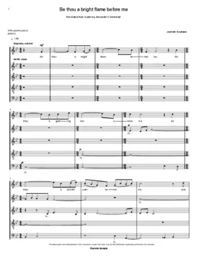 Be thou a bright flame before me