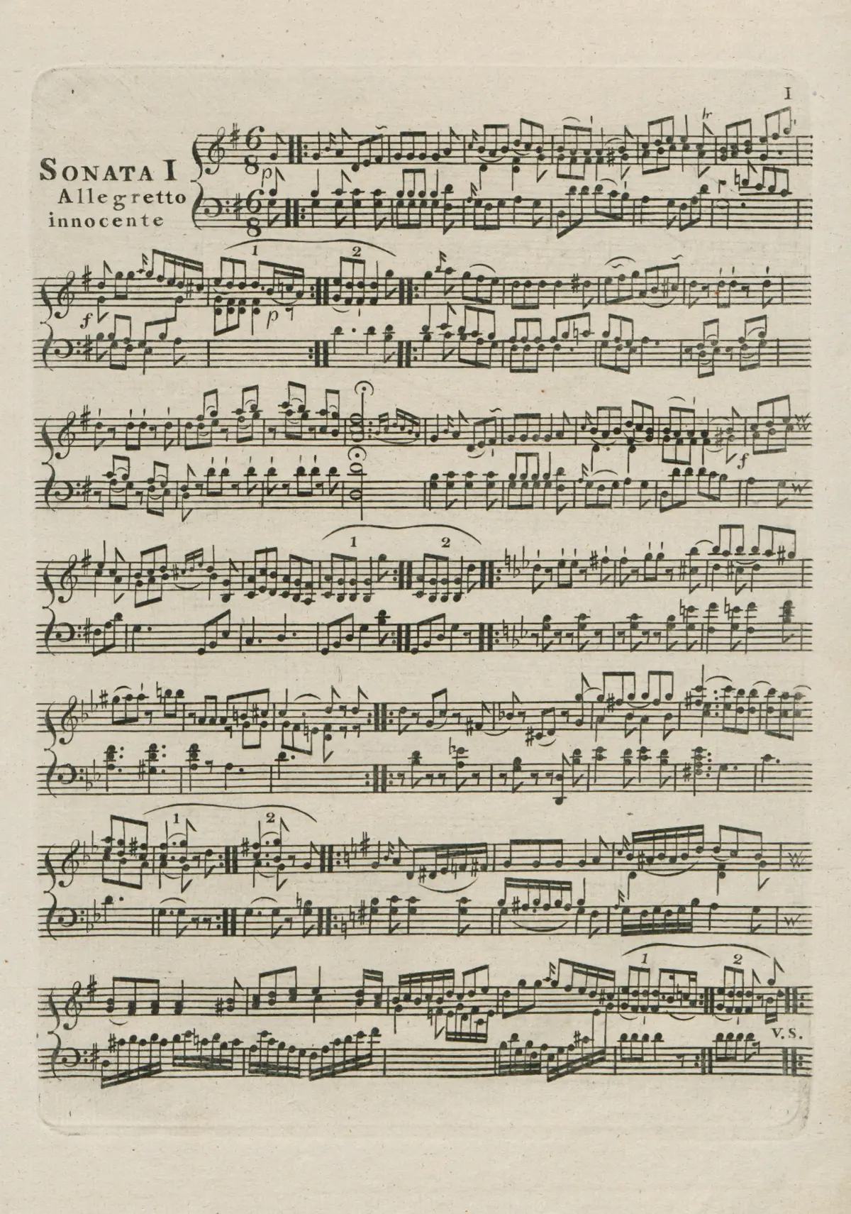 3 Keyboard Sonatas - Page 1