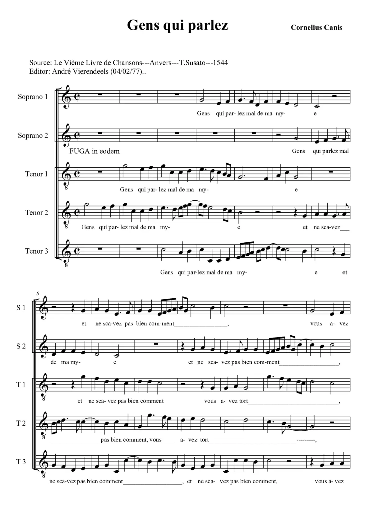 Gens qui parlez - Page 1