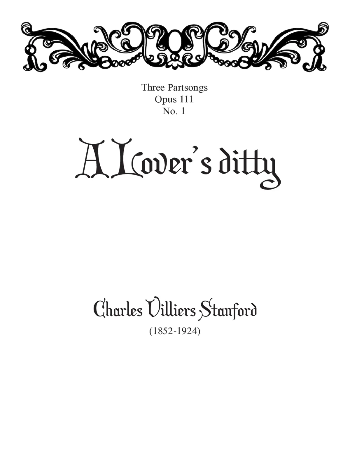 A lover’s ditty - Page 1