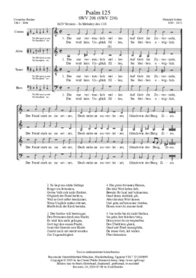 Die nur vertrauend stellen, SWV 230