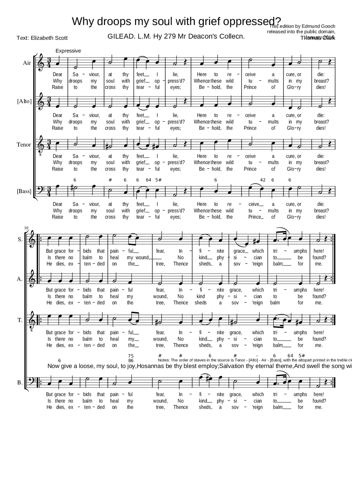 Why droops my soul with grief oppressed? - Page 1