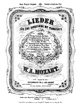 Io ti lascio, o cara, addio