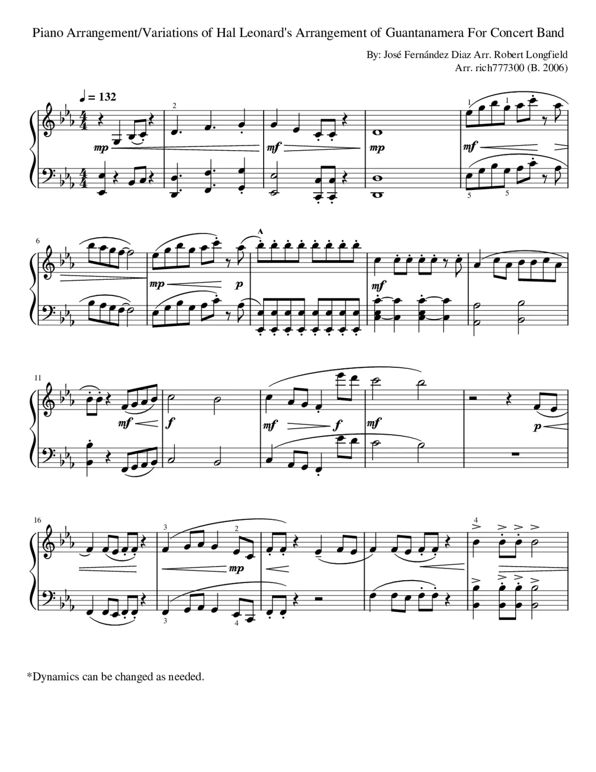 guantanamera - Page 1