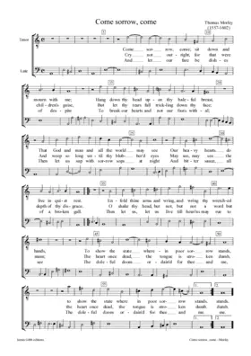 Come, Sorrow come
