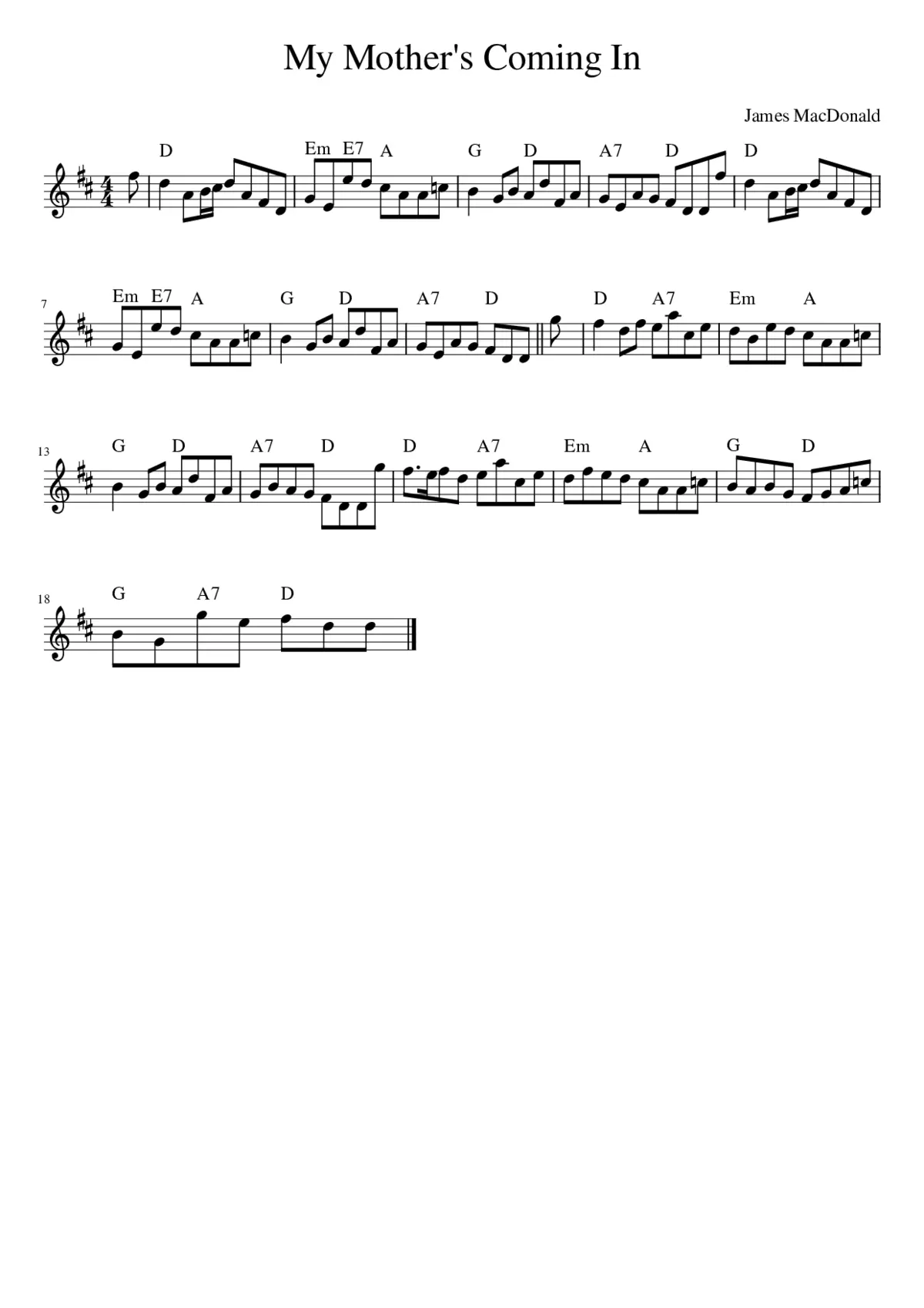My Mother's Coming In - Page 1