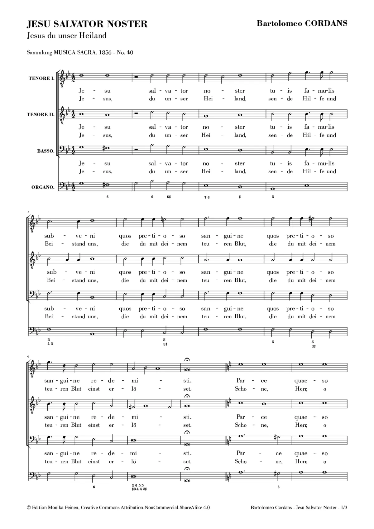 Jesu, Salvator noster - Page 1