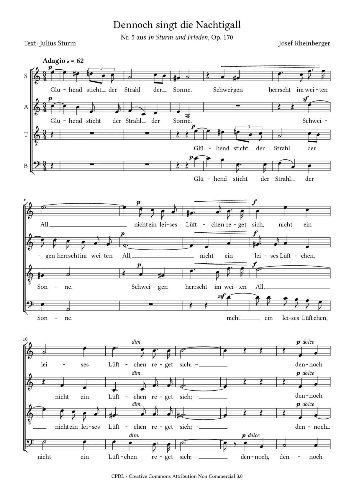 In Sturm und Frieden, Op. 170 - Page 1
