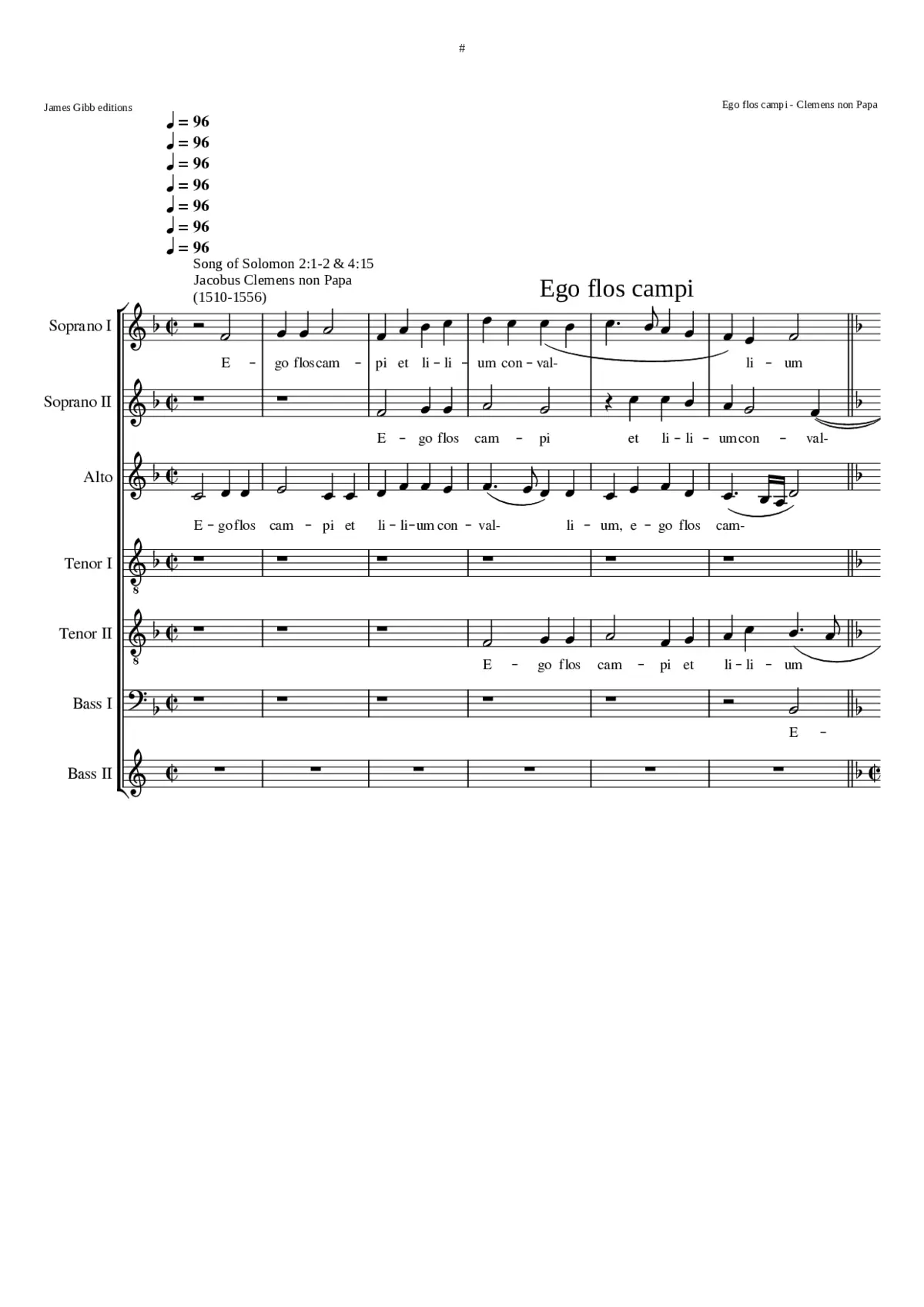 Ego flos campi - Page 1