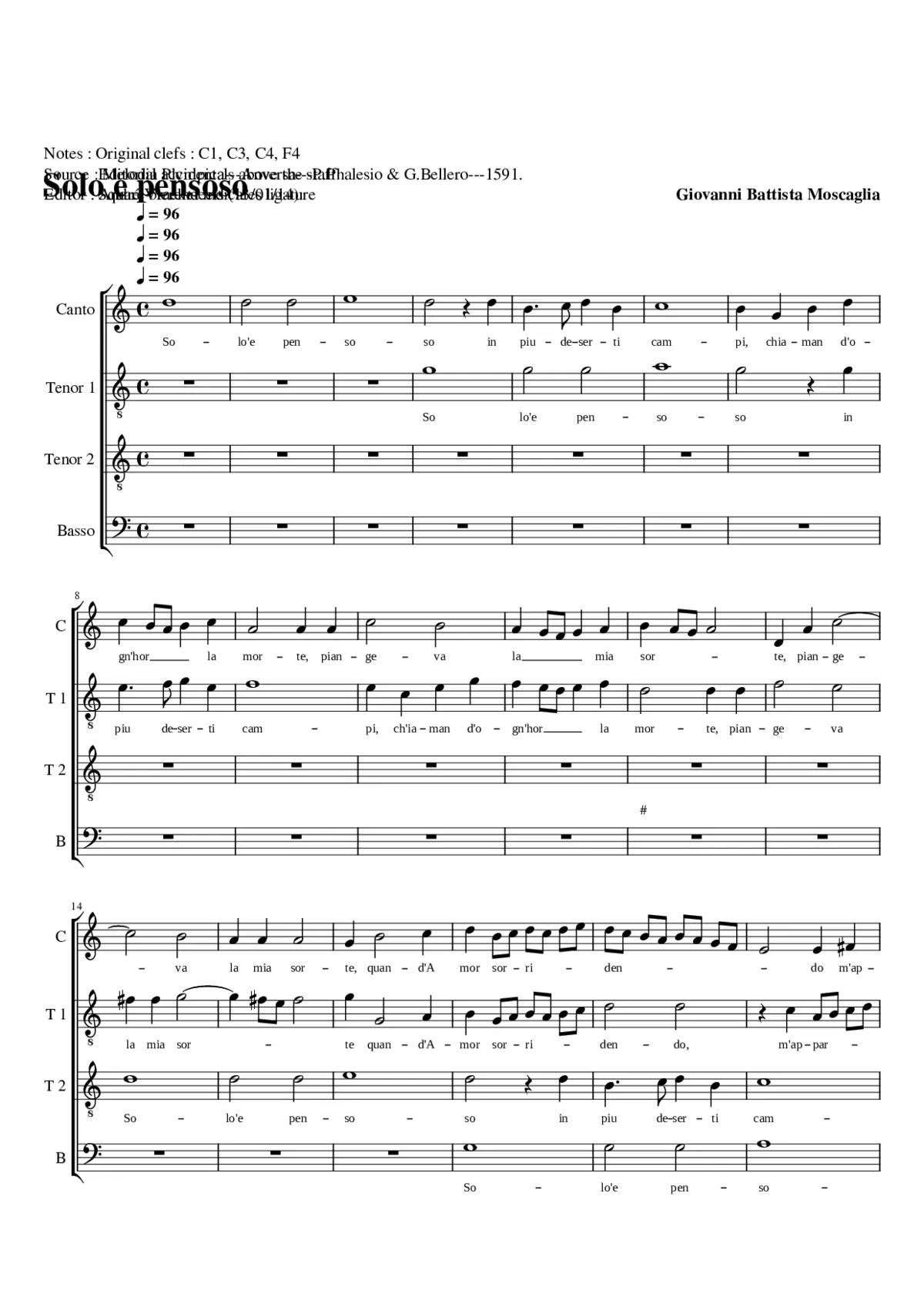 Solo e pensoso - Page 1