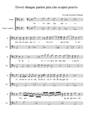 Dovrò dunque partire pria che scoprir poss'io