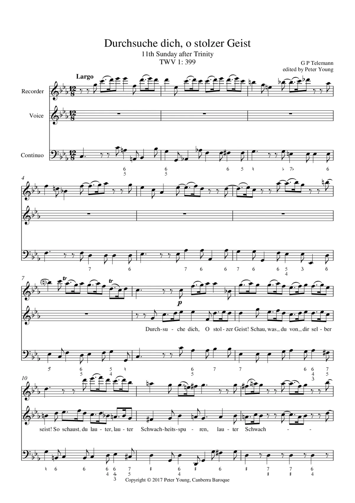 Durchsuche dich, o stolzer Geist - Page 1