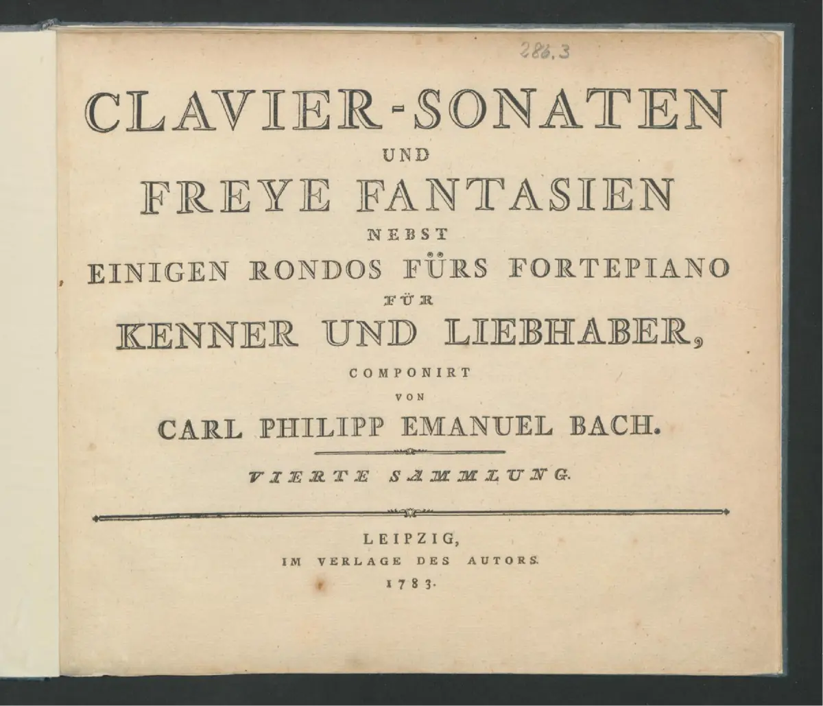 2 Clavier-Sonaten, 2 Fantasien und 3 Rondos für Kenner und Liebhaber - Page 1