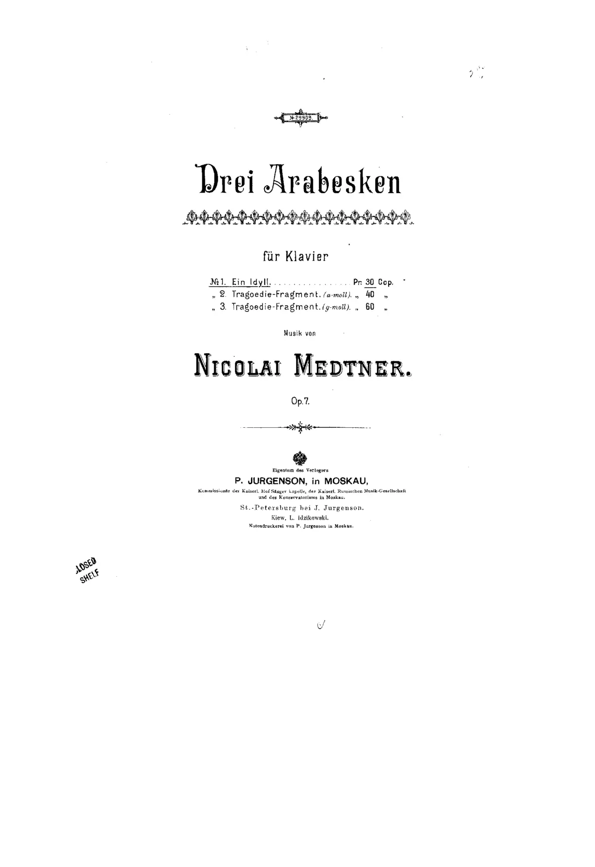 3 Arabesques - Page 1
