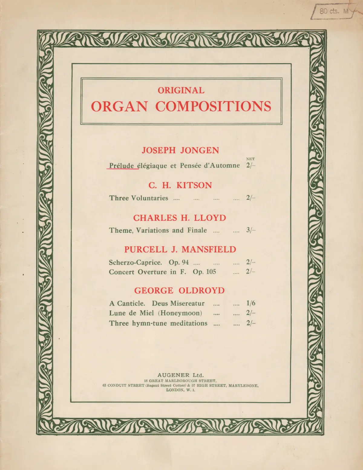 2 Pièces pour orgue - Page 1