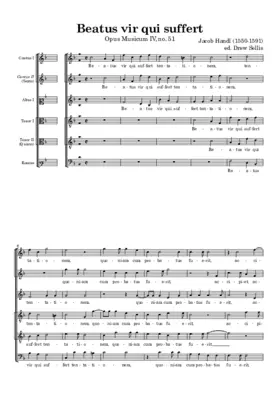 Beatus vir qui suffert