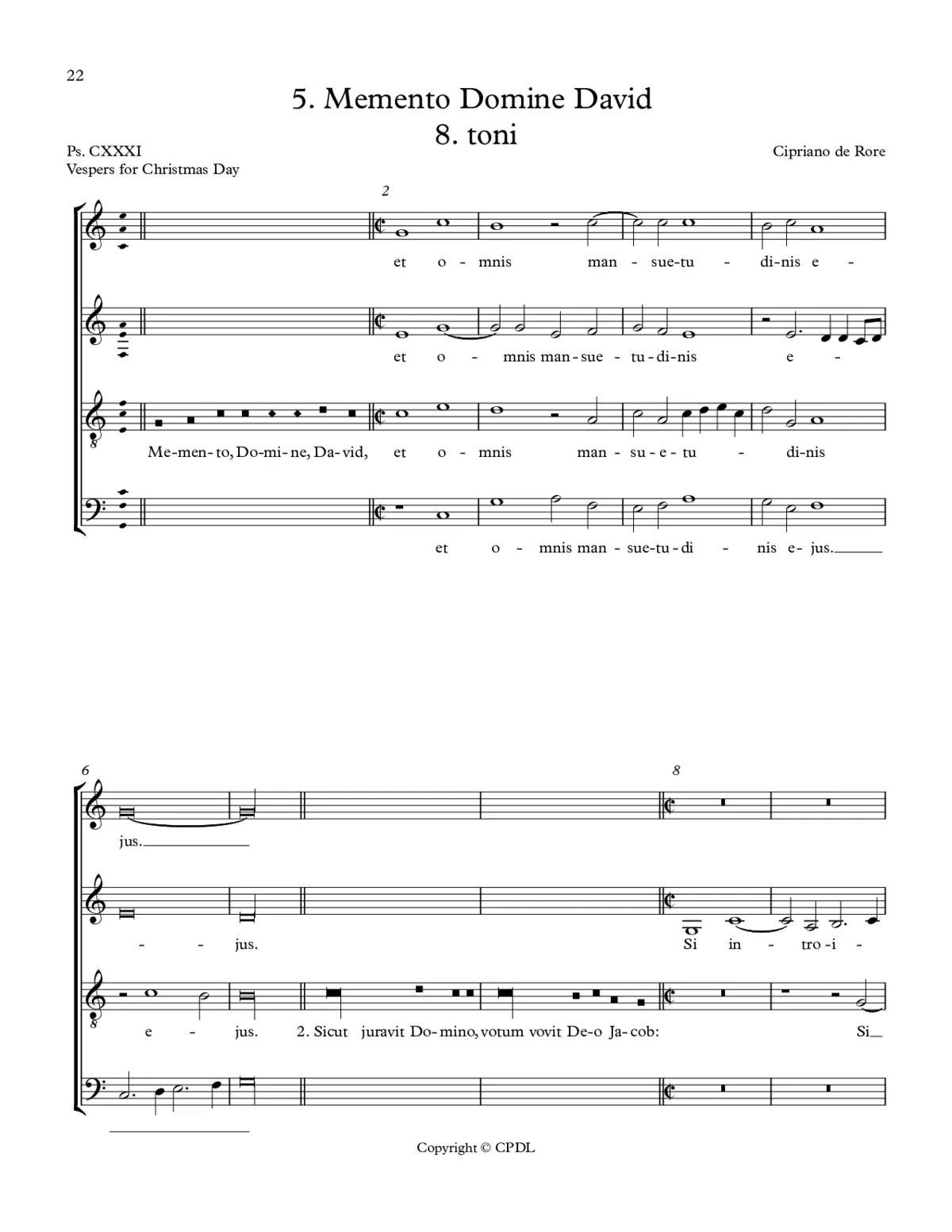 Memento Domine David - Page 1