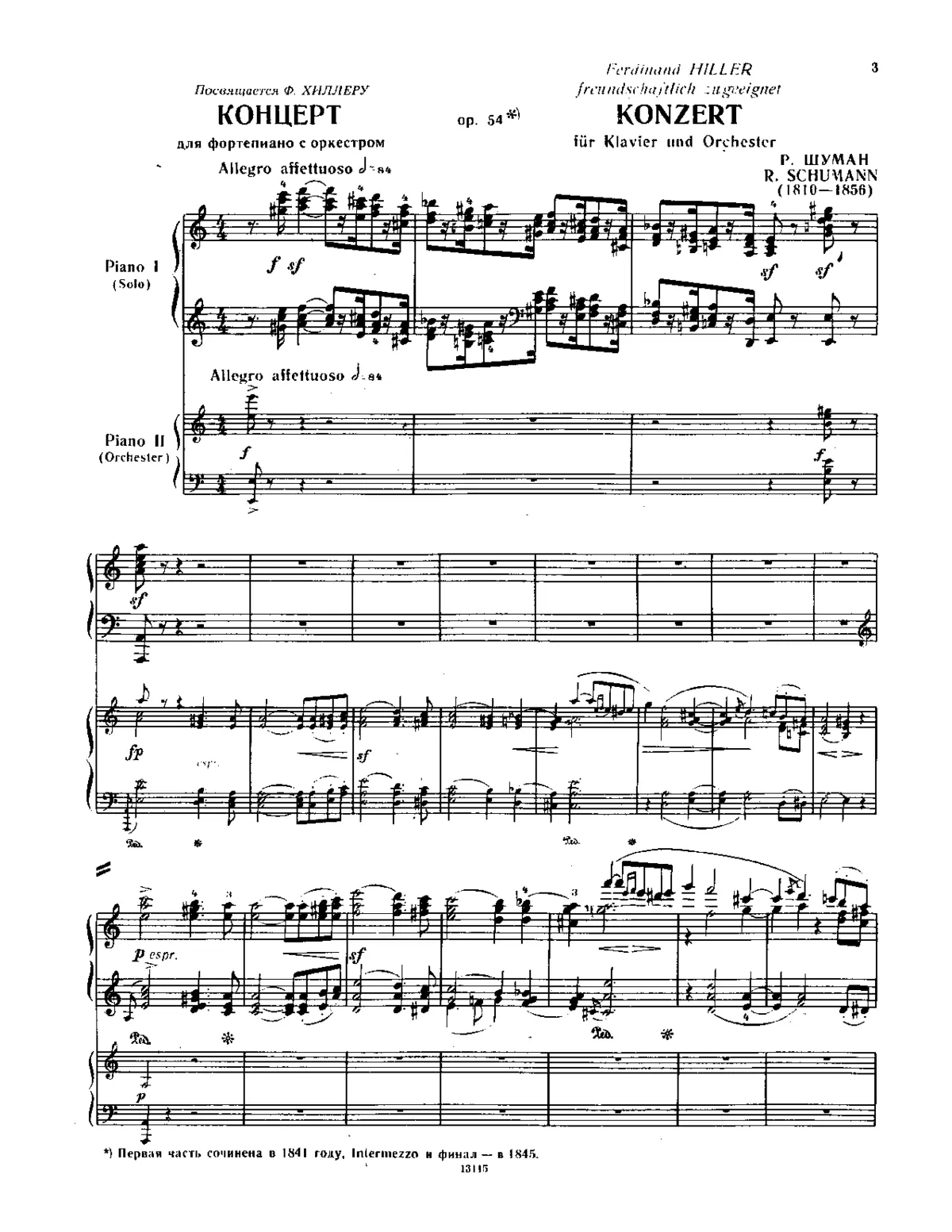 Concert für das Pianoforte mit Begleitung des Orchesters - Page 1